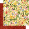 Graphic 45 - Floral Shoppe Collection - 12 x 12 Double Sided Paper - Golden Serenity