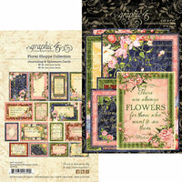 Graphic 45 - Floral Shoppe Collection - Ephemera Cards