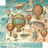 Graphic 45 - Imagine Collection - 12 x 12 Double Sided Paper - Up and Away