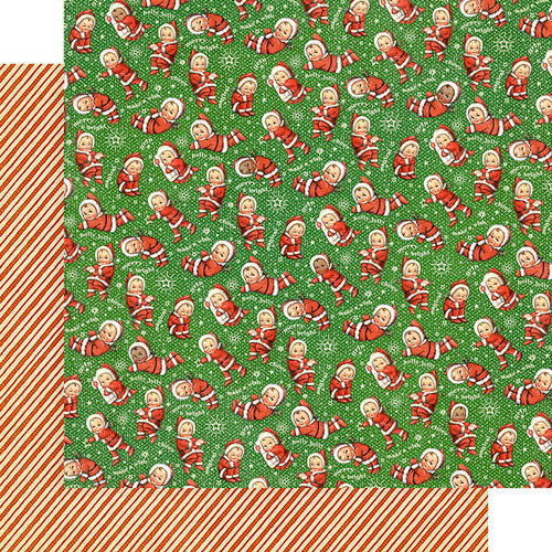 Graphic 45 - Christmas Magic Collection - 12 x 12 Double Sided Paper - Santa's Little Helpers