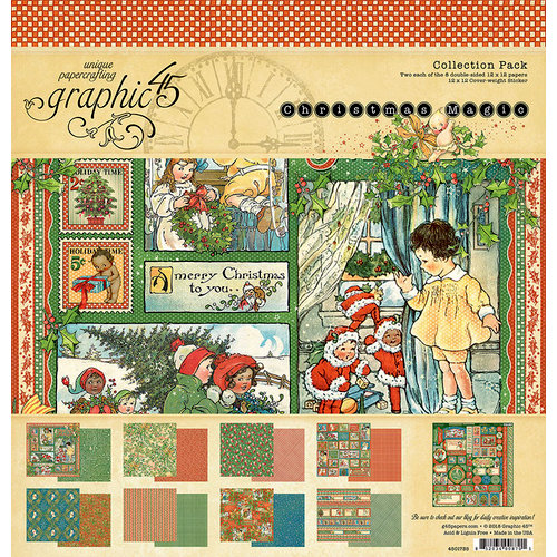 Graphic 45 - Christmas Magic Collection - 12 x 12 Collection Pack