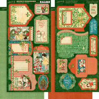 Graphic 45 - Christmas Magic Collection - Tags and Pockets