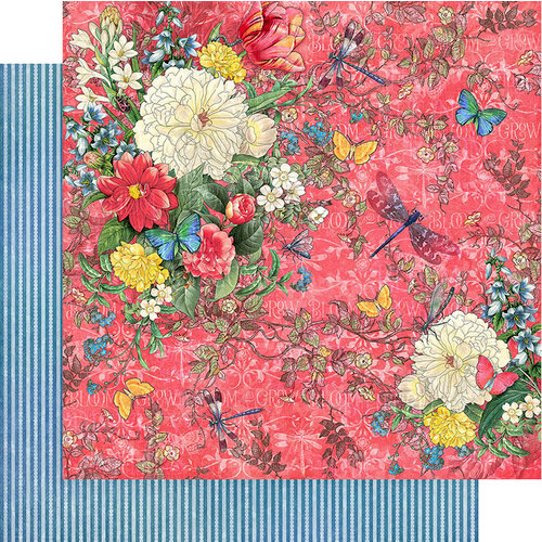 Graphic 45 - Flutter Collection - 12 x 12 Double Sided Paper - Dazzling