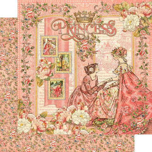 Graphic 45 - Princess Collection - 12 x 12 Double Sided Paper - Princess