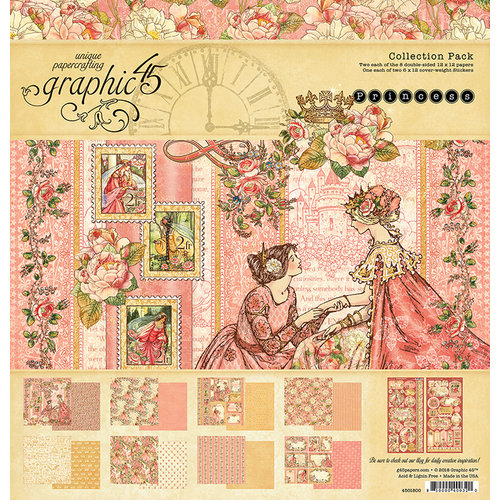 Graphic 45 - Princess Collection - 12 x 12 Paper Pad
