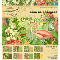 Graphic 45 - Lost In Paradise Collection - 8 x 8 Paper Pad