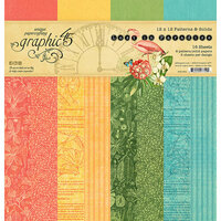 Graphic 45 - Lost In Paradise Collection - 12 x 12 Patterns and Solids Paper Pad