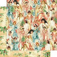 Graphic 45 - Christmas - Joy to the World Collection - 12 x 12 Double Sided Paper - Heavenly Choir