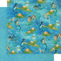 Graphic 45 - Dreamland Collection - 12 x 12 Double Sided Paper - Moonbeam Dance