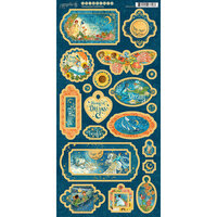 Graphic 45 - Dreamland Collection - Chipboard Embellishments