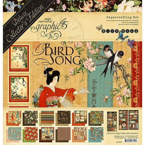 Graphic 45 - Bird Song Collection - 12 x 12 Deluxe Collector's Edition