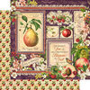 Graphic 45 - Fruit and Flora Collection - 12 x 12 Double Sided Paper - Fruit and Flora
