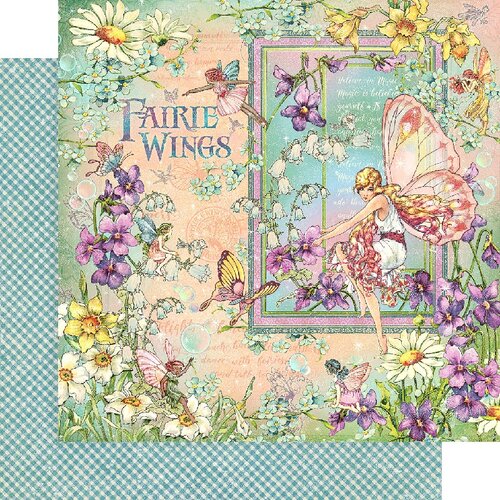 Graphic 45 - Fairie Wings Collection - 12 x 12 Double Sided Paper - Fairie Wings