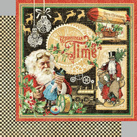 Graphic 45 - Christmas Time Collection - 12 x 12 Double Sided Paper - Christmas Time