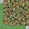 Graphic 45 - Christmas Time Collection - 12 x 12 Double Sided Paper - Holly and Mistletoe