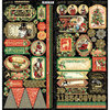 Graphic 45 - Christmas Time Collection - Cardstock Stickers
