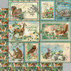 Graphic 45 - Woodland Friends Collection - 12 x 12 Double Sided Paper - Be Clever