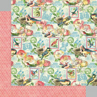 Graphic 45 - Bird Watcher Collection - 12 x 12 Double Sided Paper - Just Breathe