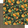 Graphic 45 - Midnight Tales Collection - Halloween - 12 x 12 Double Sided Paper - Pumpkin Patch