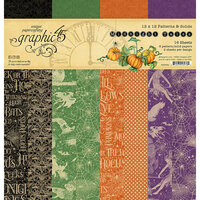 Graphic 45 - Midnight Tales Collection - Halloween - 12 x 12 Patterns and Solids Paper Pad