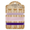 Graphic 45 - Staples Embellishments Collection - French Lilac and Purple Royalty Trim