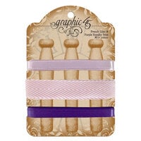 Graphic 45 - Staples Embellishments Collection - French Lilac and Purple Royalty Trim