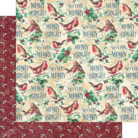 Graphic 45 - Let It Snow Collection - Christmas - 12 x 12 Double Sided Paper - Holiday Happiness