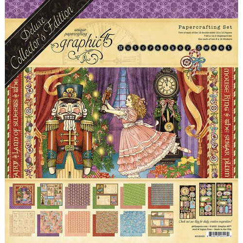 Graphic 45 - Nutcracker Sweet Collection - Christmas - 12 x 12 Deluxe Collector's Edition Kit