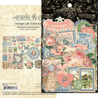 Graphic 45 - Cottage Life Collection - Ephemera - Die Cut Assortment