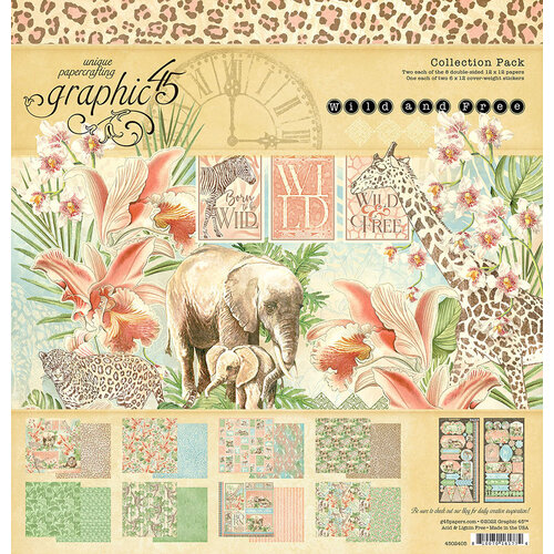 Graphic 45 - Wild and Free Collection - 12 x 12 Collection Pack