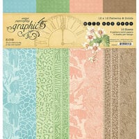 Graphic 45 - Wild and Free Collection - 12 x 12 Patterns and Solids Paper Pad