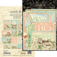Graphic 45 - Wild and Free Collection - Journaling Cards