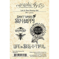 Graphic 45 - Let it Bee Collection - Clear Photopolymer Stamps