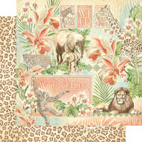 Graphic 45 - Wild and Free Collection - 12 x 12 Double Sided Paper - Wild and Free