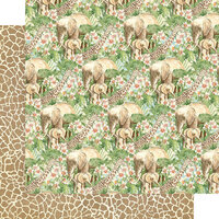 Graphic 45 - Wild and Free Collection - 12 x 12 Double Sided Paper - Savanna Babies