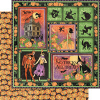 Graphic 45 - Charmed Collection - 12 x 12 Double Sided Paper - If the Broomstick Fits