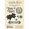 Graphic 45 - Warm Wishes Collection - Clear Photopolymer Stamps