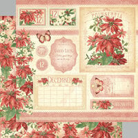Graphic 45 - Flower Market Collection - 12 x 12 Double Sided Paper - December