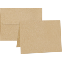 Graphic 45 - Staples Embellishments Collection - A2 Cards with Envelopes - Kraft