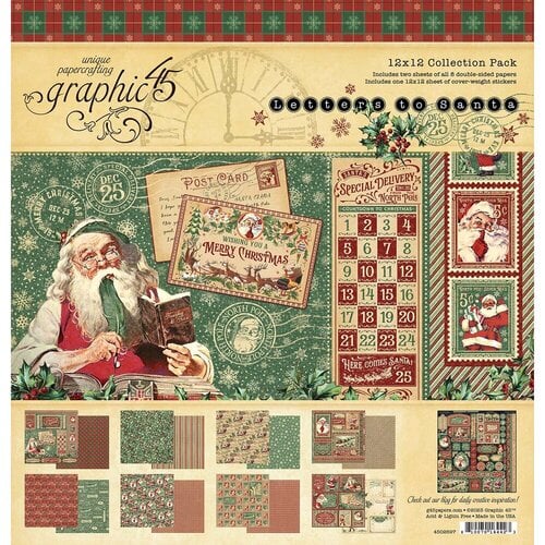 Graphic 45 Letters to Santa 12 x 12 Collection Pack