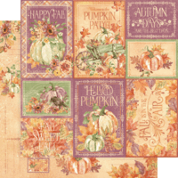 Graphic 45 - Hello Pumpkin Collection - 12 x 12 Double Sided Paper - Fall is in the Air