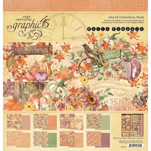 Graphic 45 - Hello Pumpkin Collection - 12 x 12 Collection Pack
