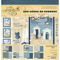 Graphic 45 - The Beach Is Calling Collection - 12 x 12 Collection Pack