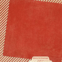 Graphic 45 - Merry-Ful Greetings Collection - 12 x 12 Double Sided Paper - Patterns and Solids - Candy Cane Red