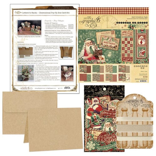 Graphic 45 - Card Kits - Letters To Santa