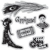Graphic 45 - Hampton Art - Curtain Call Collection - Cling Mounted Rubber Stamps - One