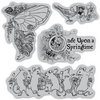 Graphic 45 - Hampton Art - Once Upon a Springtime Collection - Cling Mounted Rubber Stamps - One