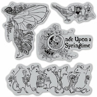 Graphic 45 - Hampton Art - Once Upon a Springtime Collection - Cling Mounted Rubber Stamps - One