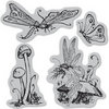 Graphic 45 - Hampton Art - Once Upon a Springtime Collection - Cling Mounted Rubber Stamps - Three