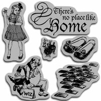 Graphic 45 - Hampton Art - The Magic of Oz Collection - Cling Mounted Rubber Stamps - Magic Two